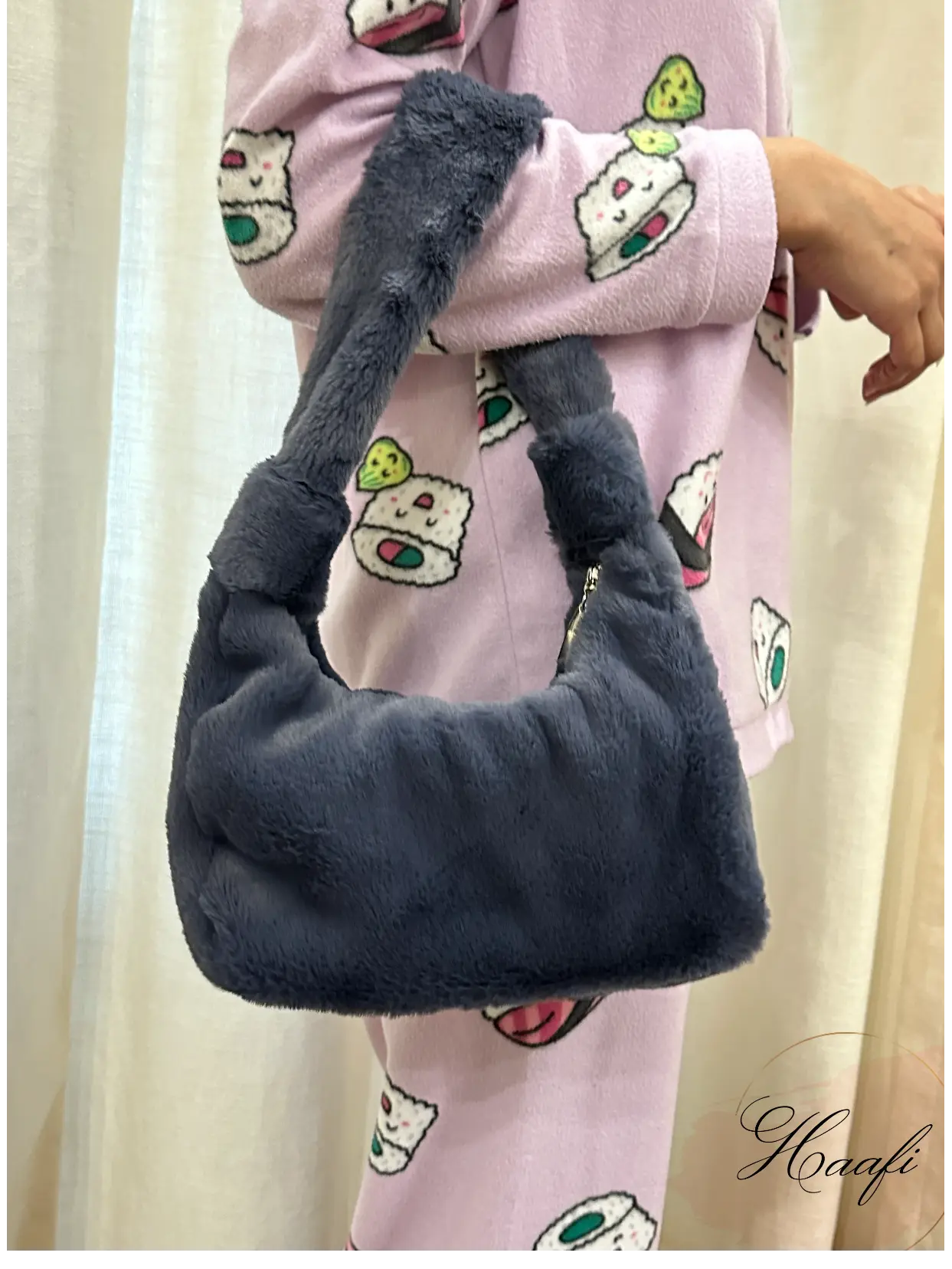 Soft Hush Fur - Dusty Blue