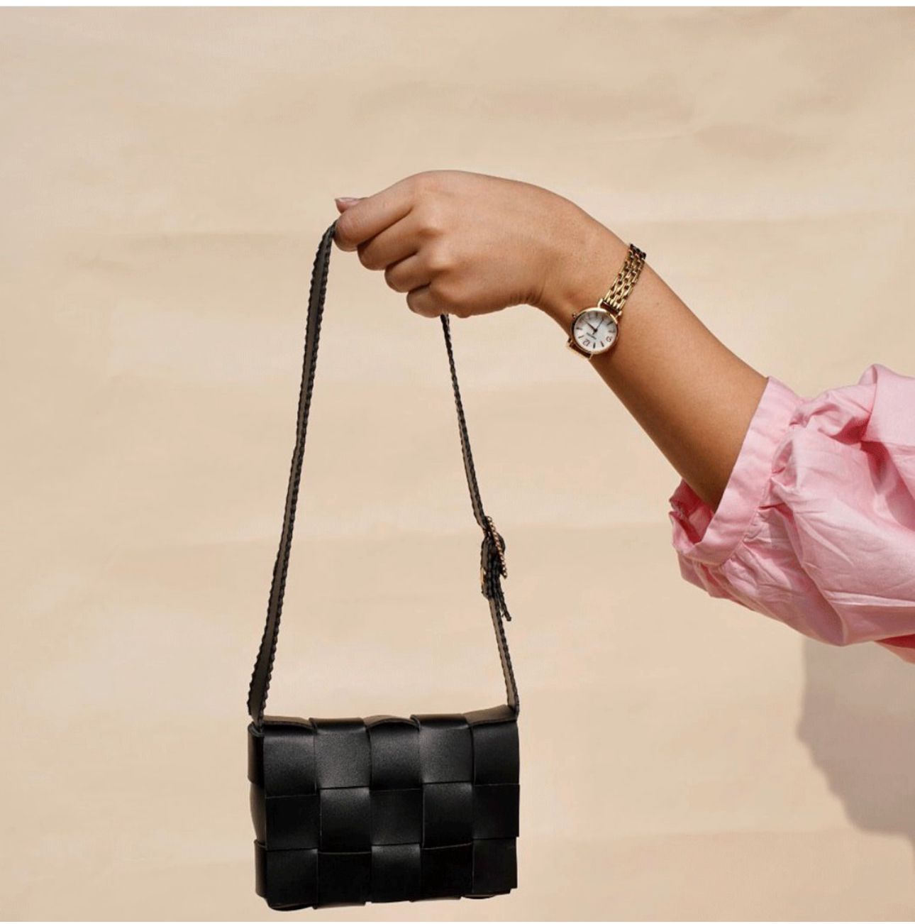 Weave Crossbody - Black