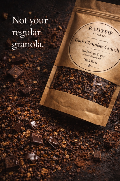 Rahyfie Dark Chocolate Granola (Guilt-Free & No Refined Sugar)