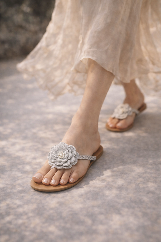 Flora Embellished Flats
