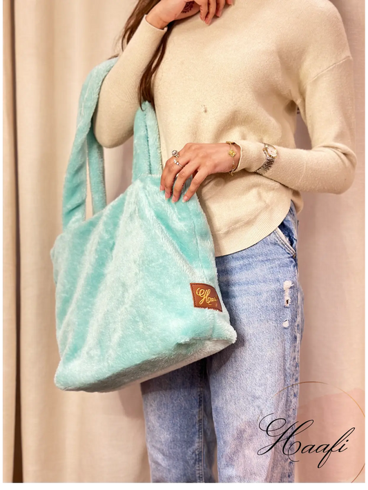 Hush Fur Tote - Pastel Blue