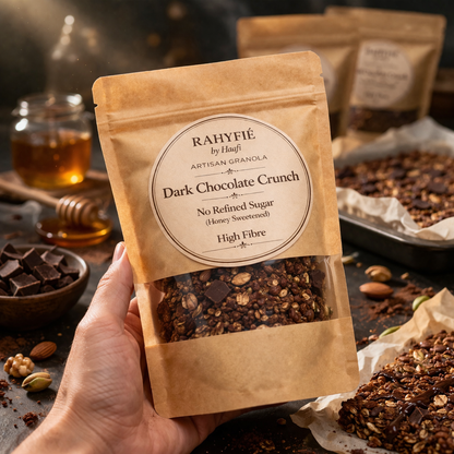 Rahyfie Dark Chocolate Granola (Guilt-Free & No Refined Sugar)
